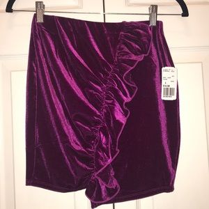 Forever 21 fuchsia ruffle mini skirt size S